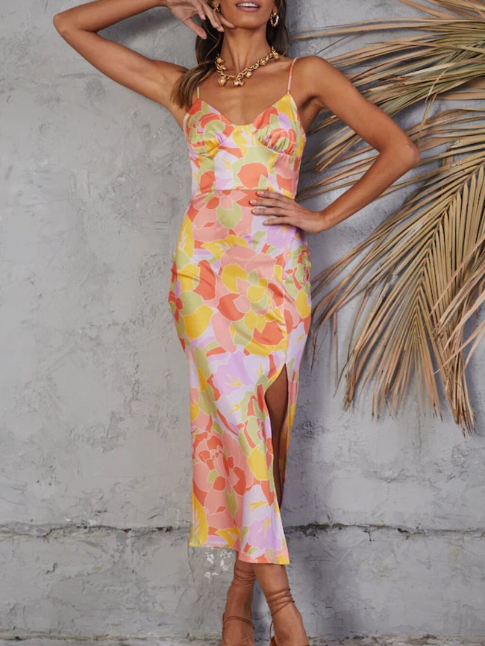 Hello Molly Colorful Midi Dress